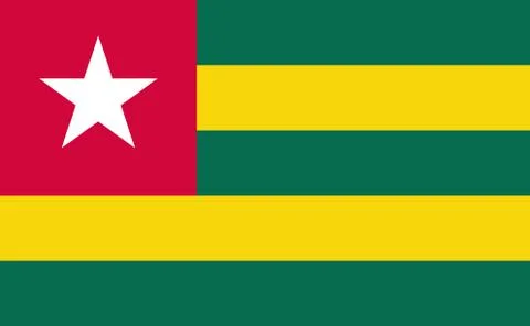 Flag of Togo Stock Illustration