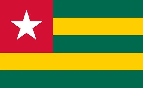 Flag of Togo Stock Illustration