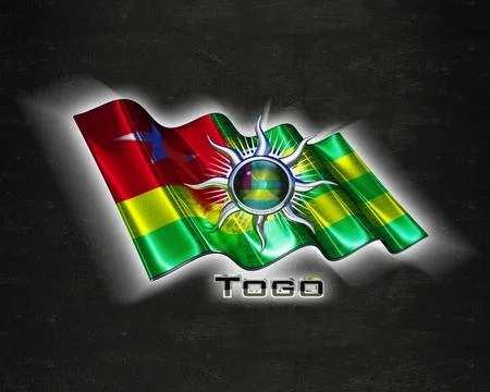Flag Togo quality designer flag 库存插图