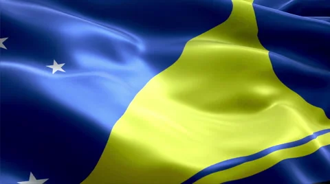 Flag Tokelau Stock Footage 47781932