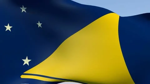 Flag of Tokelau HD Stock Footage 14816795