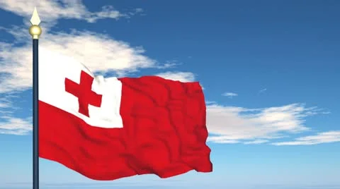 Flag Of Tonga Video stock 10750548