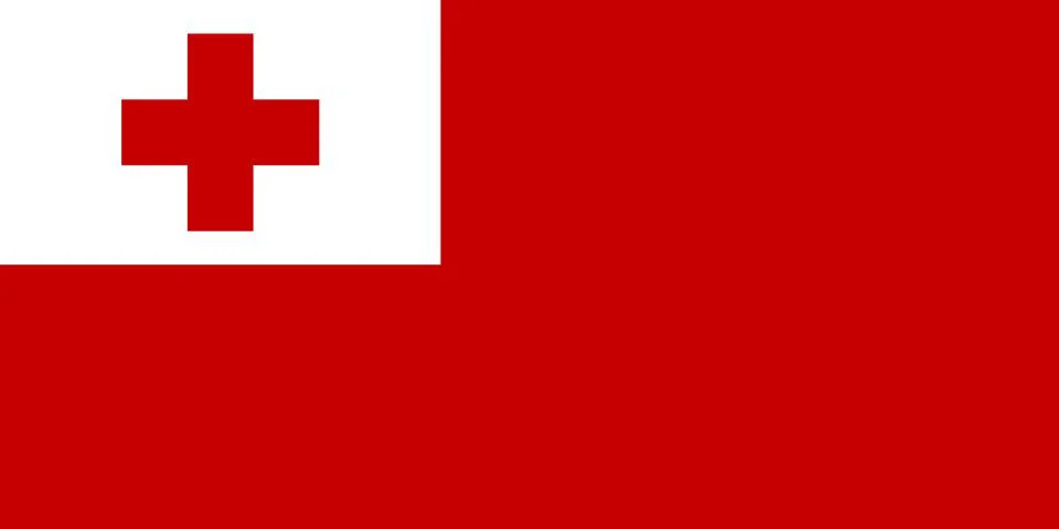Flag of Tonga Stock Illustration