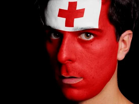 Flag of tonga Stock Photos
