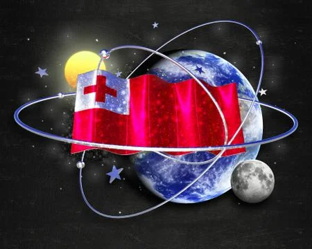 Flag Tonga quality designer flag Stock Illustration