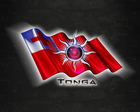 Flag Tonga quality designer flag Stock Illustration
