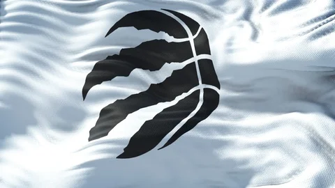 Flag of Toronto Raptors Loop Stock Footage 109447934