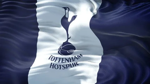 Flag of Tottenham Loop Stock Footage 104780311