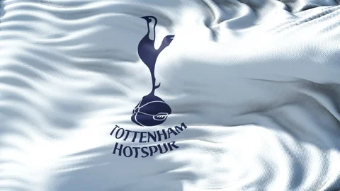 Flag of Tottenham Loop Stock Footage 104783058
