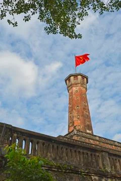 Flag Tower in Hanoi Stock Photos