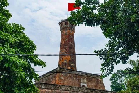 FLAG TOWER HANOI Stock Photos