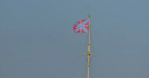Flag tower of Peter and Paul Fortress, St. Petersburg 库存影片 143298560