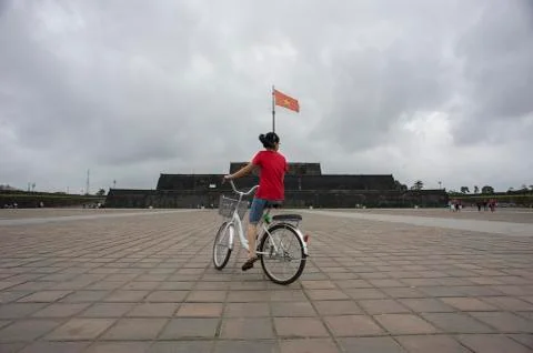 Flag Tower square in Hue Stock Photos