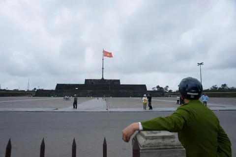 Flag Tower square in Hue Stock Photos