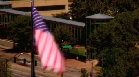 Flag traffic timelapse cu Stock Footage 12737373