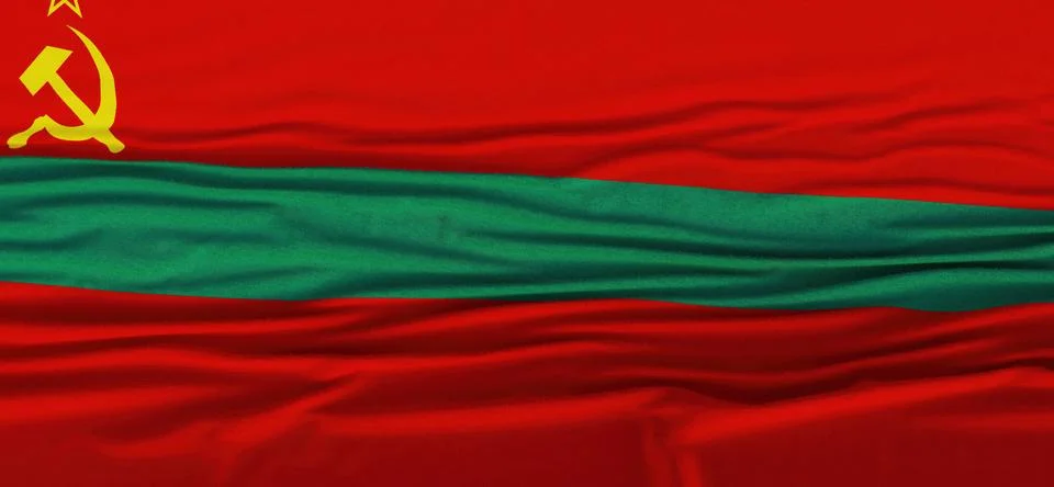 Flag of Transnistria Stock Illustration