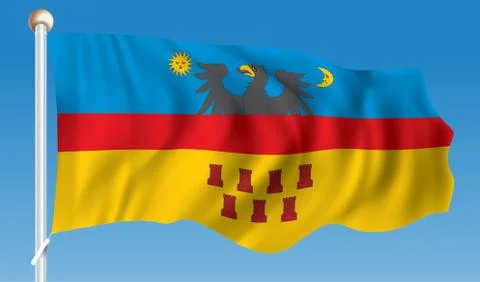 Flag of Transylvania Stock Illustration