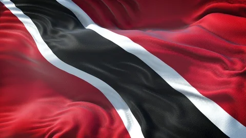 Flag of Trinidad and Tobago Loop Stock Footage 104312328
