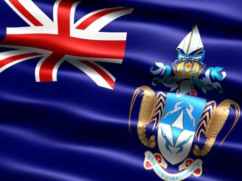 Flag of tristan da cunha Stock Illustration