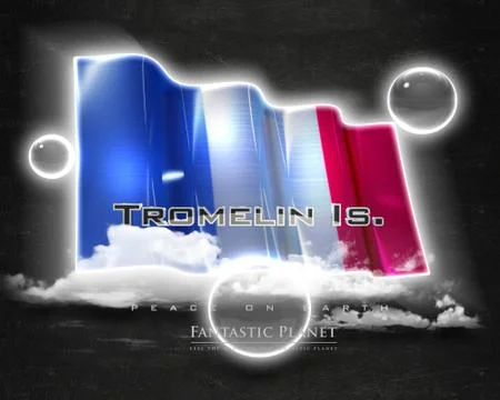 Flag TromelinIs quality designer flag Stock Illustration