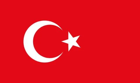 Flag of Tuekey Stock Illustration