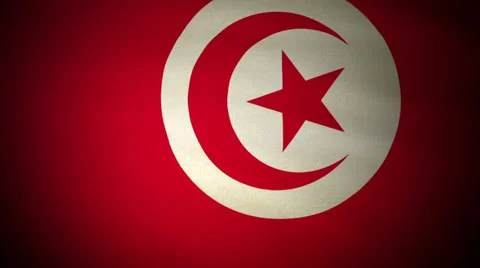 Flag Tunisia 04 Stock Footage 27418000