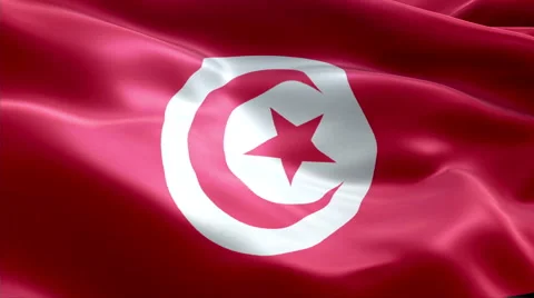 Flag Tunisia Video stock 47782935