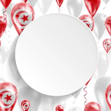 Flag of Tunisia Stock Illustration