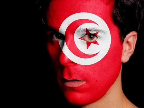 Flag of tunisia Stock Photos