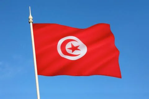 Flag of Tunisia Stock Photos