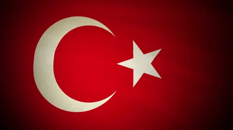 Flag Turkey 04 Stock Footage 31453851