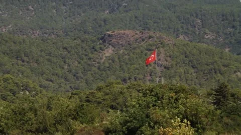 Flag Turkey 3 Vídeo Stock 10136693