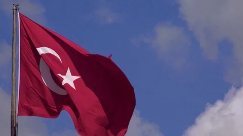 Flag Of Turkey. 4K. Stock Footage 82672164