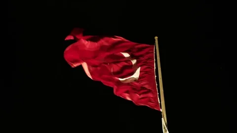 Flag of Turkey Stock Footage 84833913