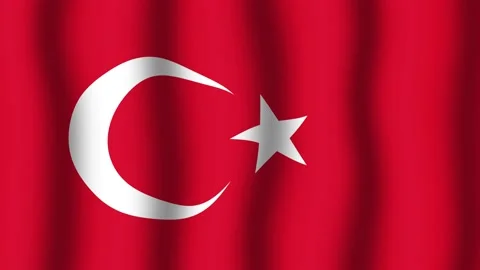 Flag of Turkey Stock Footage 175694299