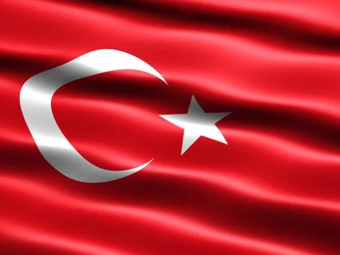Flag of turkey 스톡 일러스트