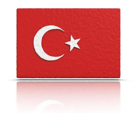 Flag of turkey Illustrazione stock