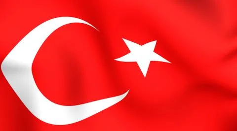 Flag of turkey Stock Illustration