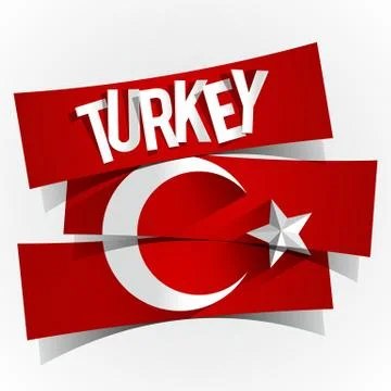 Flag of Turkey Stock Illustration