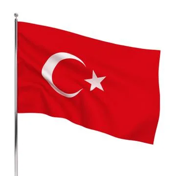 Flag of turkey Stock Illustration