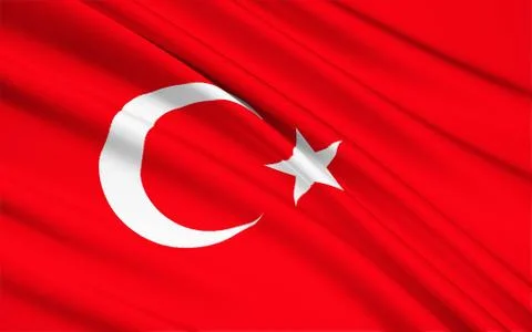 Flag of Turkey Stock Illustration