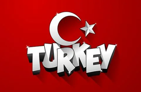 Flag of Turkey Stock Illustration