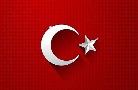 Flag of Turkey Stock Illustration
