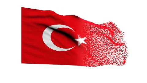 Flag of Turkey Stock Illustration