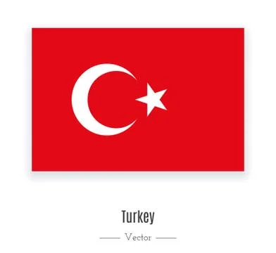 Flag of Turkey. Stock Illustration