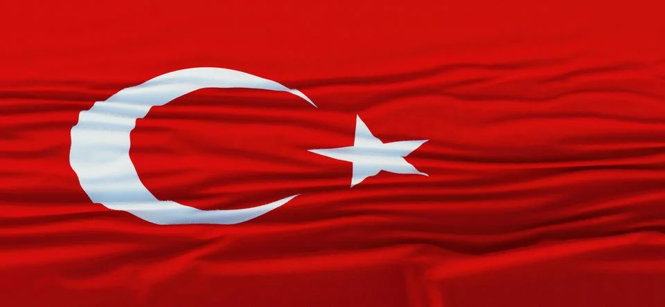 Flag of Turkey Stock Illustration