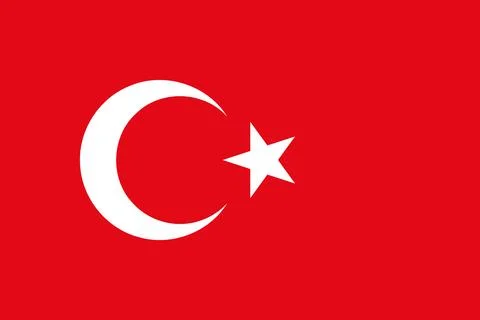 Flag of Turkey Stock Illustration