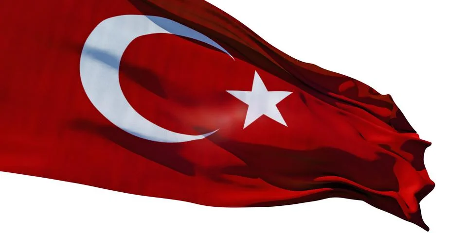 Flag of Turkey Illustrazione stock