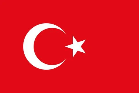 Flag of Turkey Stock Illustration
