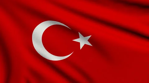 Flag of Turkey looping Stock Footage 33806000